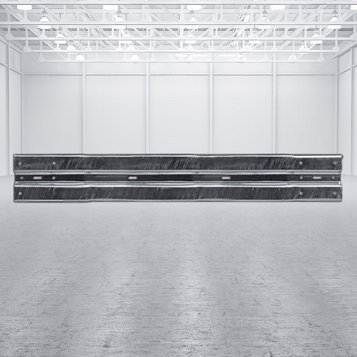 Leitplanke aus Stahl, 2,30 m Länge, mit Profil B nach RAL-RG 620 Standard » Leitplanken-Discounter