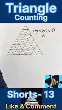 Triangle Counting Tricks | Counting Figures Reasoning Tricks | Triangle Counting # 13 | #shorts