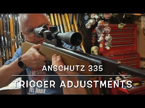 Anschutz model 335 springer trigger adjustment creepy and vague to nearly match grade!