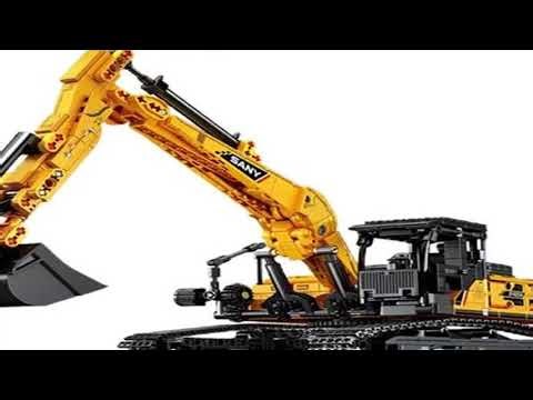 SEMBO BLOCK 1022pcs Excavator Models Building Blocks MOC City Construction Engineering Vehicle