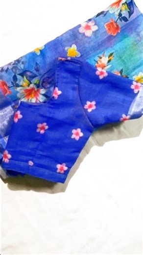 simple cotton saree blouse designs 🥻🌟 #blouse #shots #diy #trending #design