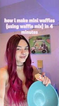 how i make mini waffles (using waffle mix) in 4 minutes