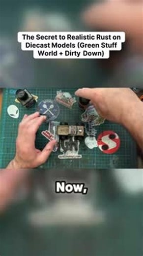 Chris Clarke on Instagram: "Witness the ultimate three-step formula for achieving deep, realistic rust on scale models. The foundation is laid with Green Stuff World Medium Rust Oxide, providing the perfect base layer. Then, watch the game-changing application of heavily shaken Dirty Down Rust Effects unleash that truly authentic, deep corrosion once fully dried. A final pass with panel liner and a light dusting of grime preps this monstrous F-350 conversion for total wasteland domination. This