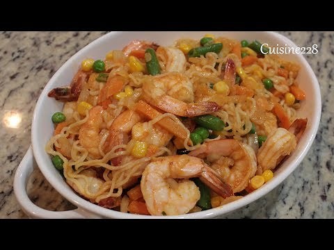 Easy Shrimp Ramen Noodles