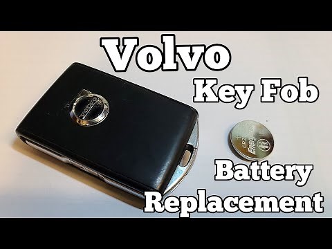 How to replace the battery in a Volvo key fob amd how to get the hidden key.