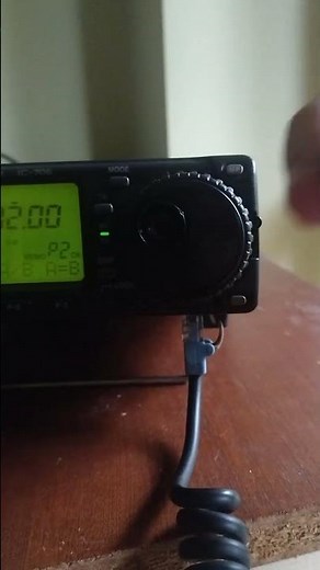 Icom IC-706 CW from microphone feature demonstration.