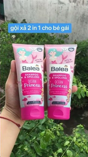 Dầu gội xả trẻ em Balea Ocean Princess 200ml Nuôi dưỡng mái tóc mềm mượt cho bé yêu