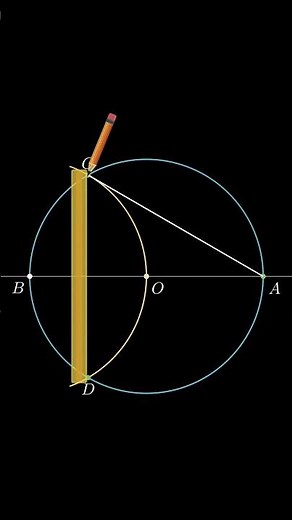 Constructing an Equilateral Triangle with Compass & Scale ✏️📐 #Geometry #EquilateralTriangle #Manim