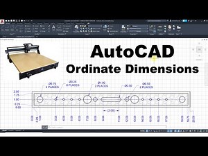 7- AutoCAD Ordinate dimensioning, Center Marks, Hatch