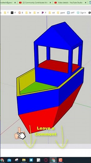 Make a ship in Sketchup in Minutes | Free tutorial in description