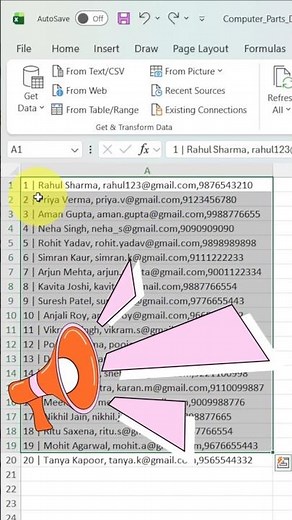 ⚡ Excel Text to Columns | Split Data Like a Pro