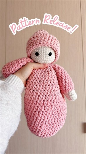 Crochet the snuggliest, cuddliest baby! Free PDF pattern included in Crochet Kit ‪@LionBrandYarn‬