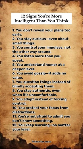 12 Signs You’re More Intelligent Than You Think #psychology #viral #usa #australia #canada #facts