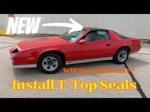 How I Installed NEW T TOP SEALS on my 1984 Camaro Z28