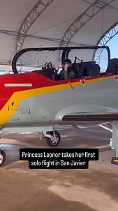 380K views · 41K reactions | Her Royal Highness, the Princess of Asturias, flew on her first solo trip today as part of her military training. Congratulations Princess Leonor. She looks like a pro already! | HELLO! | Facebook