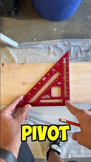 How To Use A Speed Square To Mark Angles!