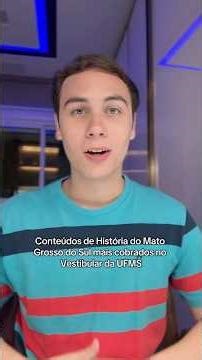 Most frequently tested topics in the History of Mato Grosso do Sul on the UFMS entrance exam #fap...