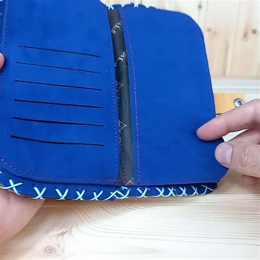 Handmade Vegan Leather Wallet - Three Cats Boho Design - Faux Suede Purse With Card Slots - Sustainable Gift for Women - Unique Artist Made - Etsy