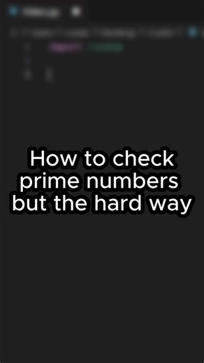 How to check prime numbers but The hard way #coding #python #shortsfeed