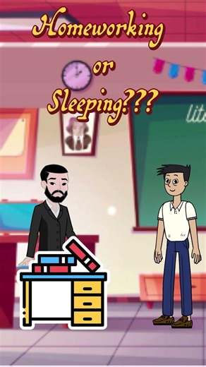 Homeworking or Sleeping #funny #homework #funnyhumor