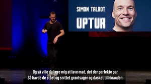 Kender du et vennepar der skal have Optur? Inviter dem med til mit nye show. Så slipper du for at høre dem tale om ”Cabørnait Såvinjång”. Få Optur på www.simontalbot.dk | Simon Talbot