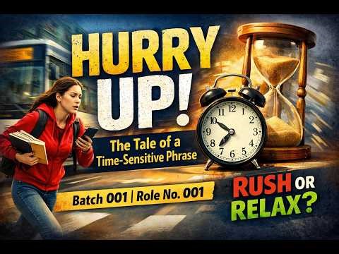 Day 24: "Hurry Up!" – The Tale of a Time-Sensitive Phrase