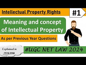 Meaning, Definition, and Concept of IPR (Intellectual Property Rights) ||