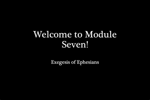 Welcome to Module 7