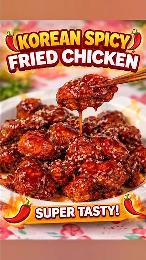Crispy Korean Fried Chicken at Home 🔥