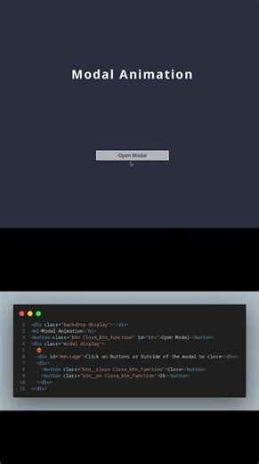 ✨ Pop-Up Animation with HTML, CSS & JavaScript 💥 Pop-Up Animation in HTML, CSS & JS 🎨✨