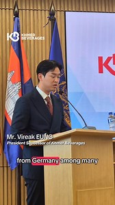ខ្មែរ​​ ប៊ែវើរីជីស លើកស្ទួយម៉ាកយីហោជាតិនៅទីផ្សារអន្តរជាតិ លោកអគ្គនាយកបន្តវេន អ៉ឹង វីរៈ នៃក្រុមហ៊ុន ខ្មែរ ប៊ែវើរីជីស បានចែករំលែកអំពីទស្សនៈវិស័យ និងពង្រីកសក្ដានុពល តាមរយៈការនាំចេញ និងចែកចាយផលិតផលទៅកូរ៉េខាងត្បូង ដែលជាទីផ្សារដ៏ប្រកួតប្រជែង និងតឹងរឹងបំផុត 🤩 CAMBODIA BEER ផលិតផល Made In Cambodia គុណភាពស្តង់ដារអន្តរជាតិ ត្រូវបានសុំសិទ្ធនាំចេញទៅទីផ្សារមានសក្តានុពលធំៗក្នុងតំបន់អាស៊ី🇰🇭 Khmer Beverages continues to elevate Cambodian brands on the international stage! Mr. Vireak EUNG, President Successor