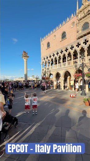 The magic of the Italy Pavilion at Epcot - Disney World 🏰 #epcot #disney #disneyworld