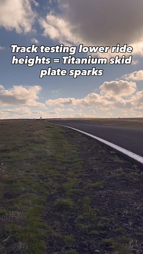 Track testing lower ride heights = titanium skid plate sparks #hypercar #carsofinstagram #ssctuatarastriker #sscnorthamerica #tuatarastriker | SSC North America