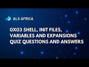 0x03 Shell, init files, variables and expansions quiz questions and answers