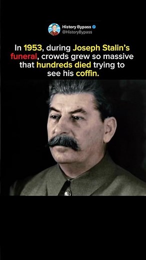 Joseph Stalin Funeral Was Chaos #shorts