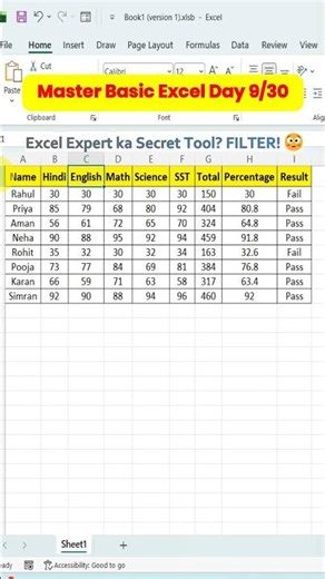 👉 Excel Me Filter Kaise Lagaye? | Time Bachane Wali Trick 🔥