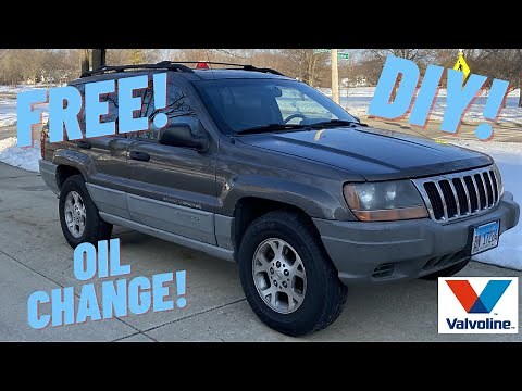2000 JEEP GRAND CHEROKEE OIL CHANGE - DIY - HOW TO CHANGE YOUR OIL FOR FREE!