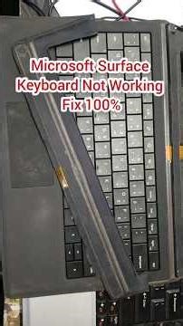 Microsoft Surface keyboard not working Fix 100%