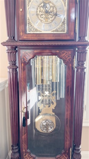 Should I Buy this Gorgoues Howard Miller Grandfather Clock #clock #antiqueclock #antiques #grandfatherclock #howardmiller #clockwork #bells #chime #sound #reels #reelsvideoシ #reelsfypシ #shortsreels | TN24H - Clocks & Watches