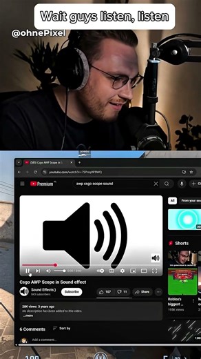 Old AWP sound is nostalgic right guys? #cs2 #ohnepixel