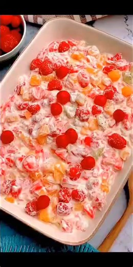 3.7K views · 19 reactions | Quick & Easy Frozen Fruit Salad Ingredients 2 cups Mini Marshmallows 8 ounces Cream Cheese softened 8 ounces Frozen Whipped Topping thawed 2 cans 15 ounces each Fruit Cocktail in Juice, thoroughly drained full recipe in comment � � | Cooking by Sophia | Facebook