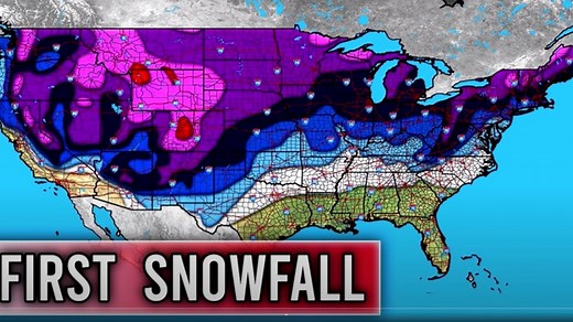 Forecast / Prediction: When to Expect Your First Snowfall Winter 2021-2022