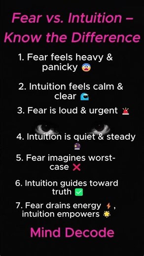 Fear vs Intuition: Fear vs Intuition vs Fear vs Intuition — Know the Difference