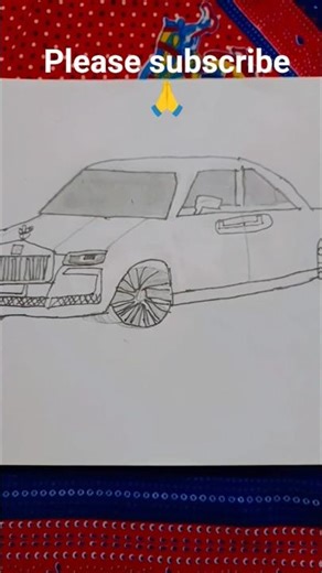 Rolls-Royce drawing sketch #shortvideo
