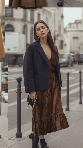 How to Wear Satin Skirt 2026 | Chic Winter Looks #shorts