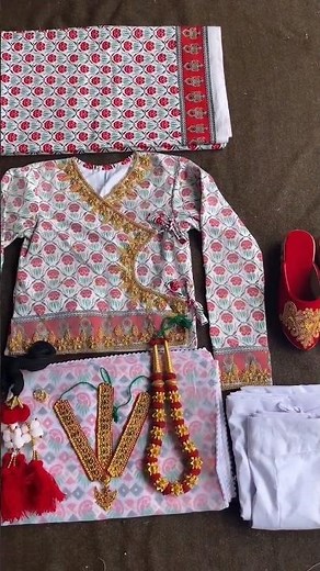 Chhetri dress😍 #nepalidress #chhetri #traditionaldress #youtubeshorts