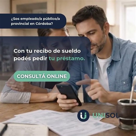 Empleados públicos de Córdoba: pedí tu préstamo online | Red Unisol #empleadospublicos