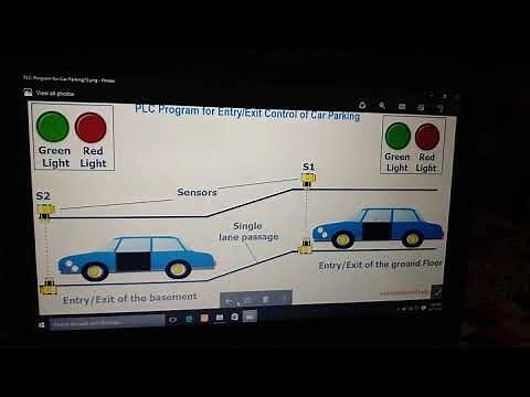 PLC programming for car parking at basement.