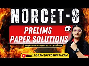 NORCET 8.0 Prelims Paper Solutions || जानिए AIIMS Expert's से। #norcetstudytips #KIROSHAExperts