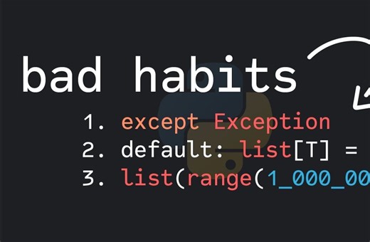 [中字] 写{Python}应摒弃的3大<恶习>